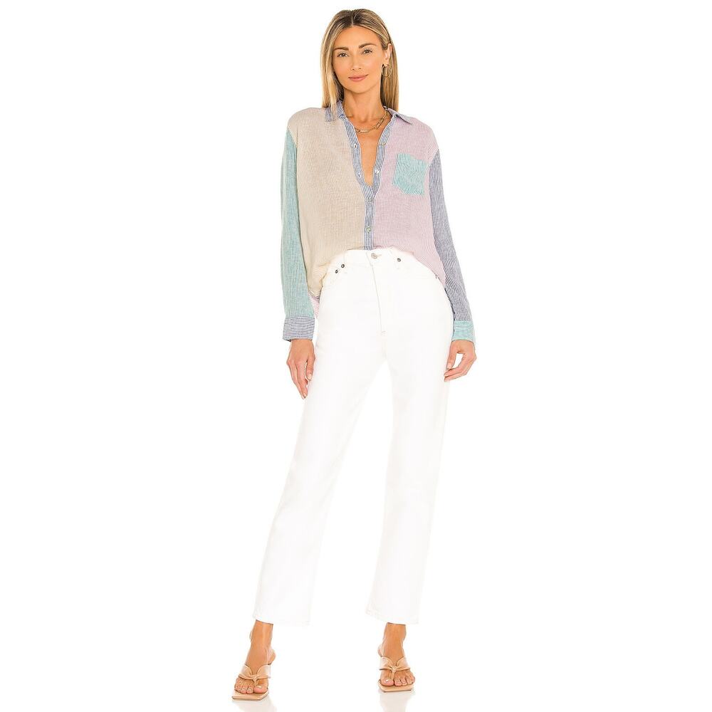 Rails Charli Top - Xs - Mixed Rainbow Stripe - image 4